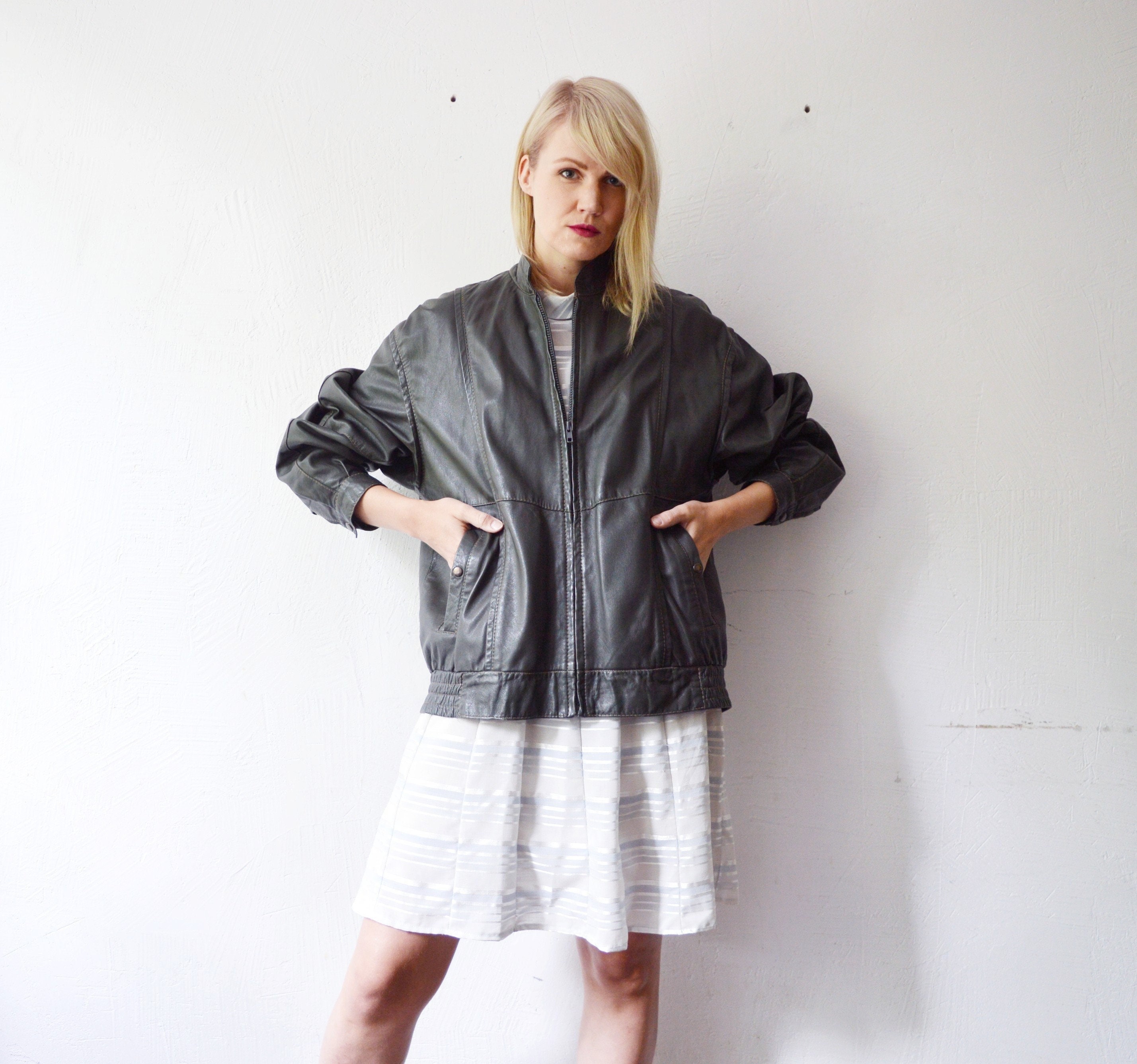 men's insulated leather jacket