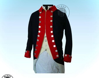 アメリカ独立戦争イギリス軍 レッドコート イギリス軍のレッドコート衣装：18世紀のウール製独立戦争時の制服