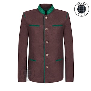 Bavarian Trachten Jacket | Men Austrian Jacket | German Jacket | Made of Wool | Gift for him