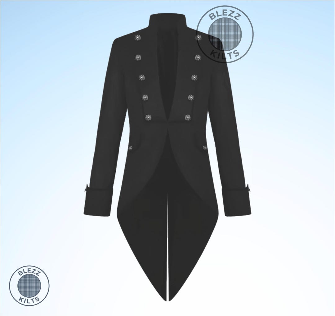 Men's Velvet Vladimir Tuxedo Black Velvet Tail Coat Gothic Steampunk Victorian
