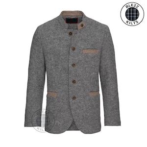 Men&#39;s Wool Trachten Jacket: Bavarian Oktoberfest Style
