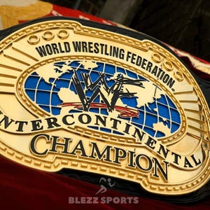 WWF Intercontinental Champion Wrestling Championship Belt replica | Handmade 4mm Brass | Adult Size