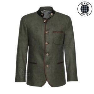 Men&#39;s Wool Trachten Jacket: Bavarian Oktoberfest German Jacket