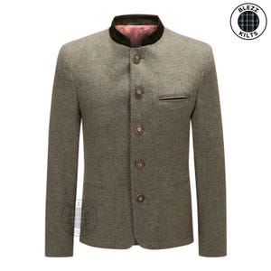 Men&#39;s Wool Trachten Jacket: Bavarian Oktoberfest Style