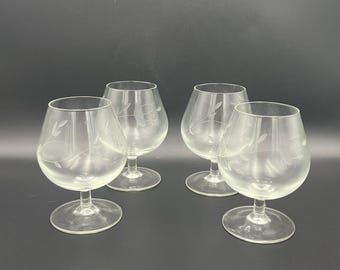 Vintage Princess House Heritage 404 Crystal Glasses - Set of 4 - 36