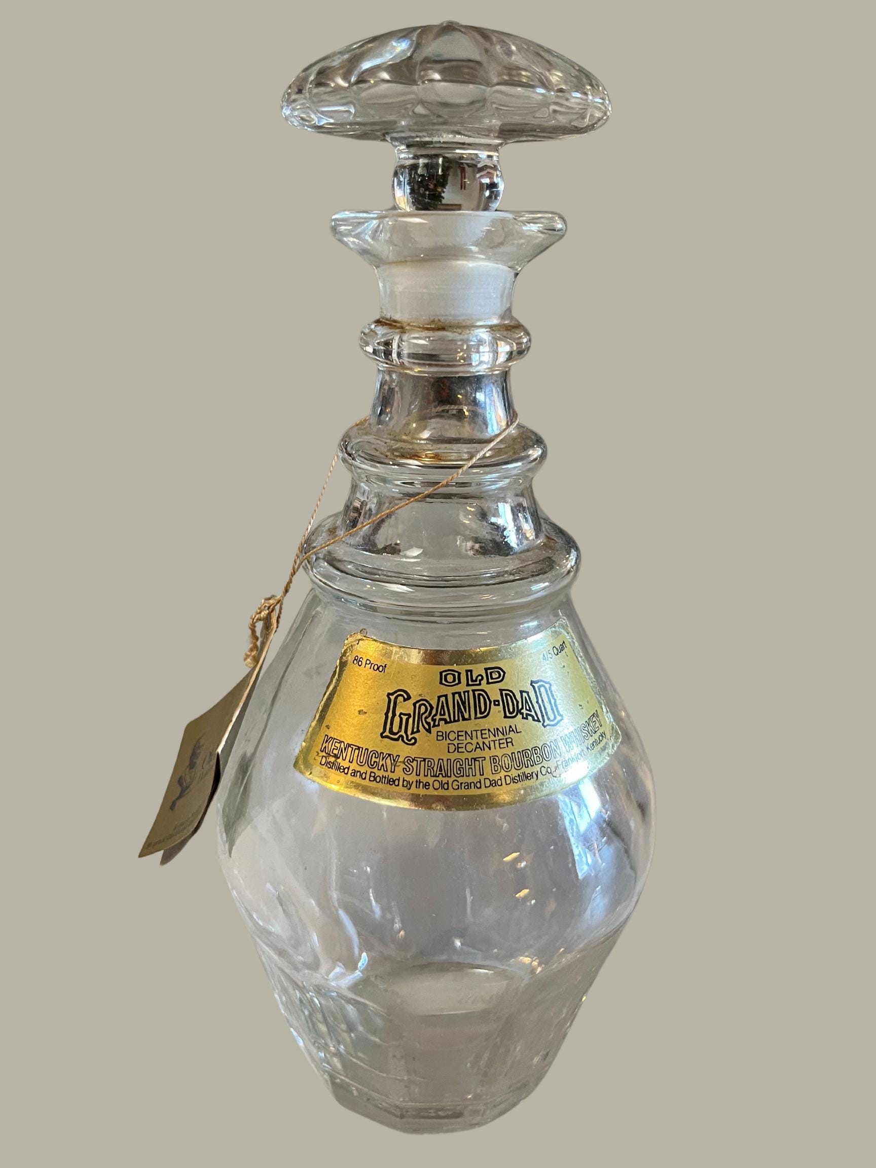 Vintage Old Grand-dad Bourbon Decanter Bottle - Etsy