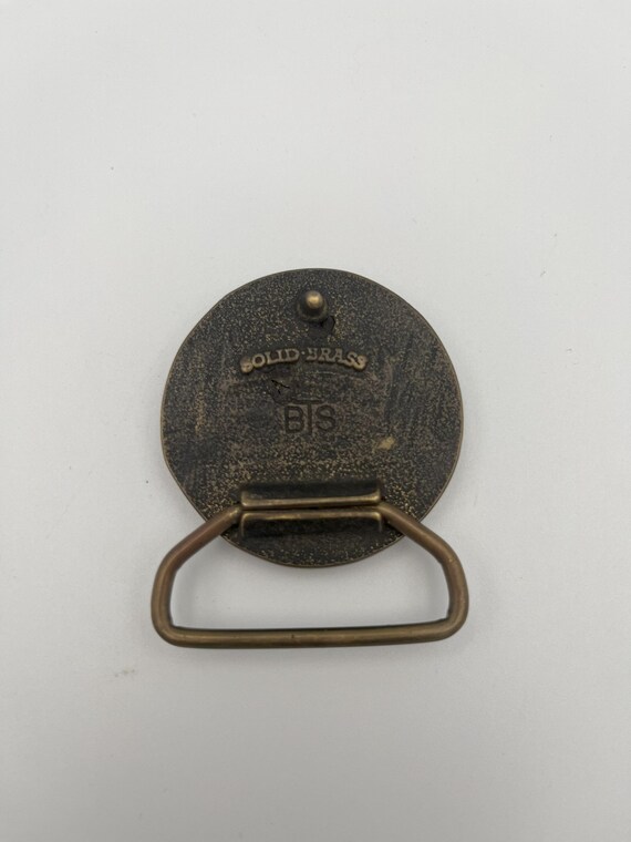 Solid Brass BTS Eagle Belt Buckle – 2.5" Vintage … - image 3
