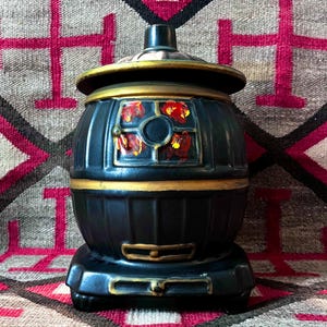 Vintage McCoy Pot Belly/Wood Stove Cookie Jar