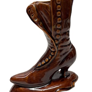 Vintage Victorian Buttoned-Up Boot Vase – Calif 1224 USA