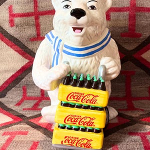 Polar Bear Coca Cola Cookie Jar - Etsy Polar Bear Coca Cola Cookie Jar - Etsy
