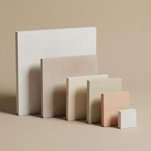 Cube Concrete Jewelry Display Stand: Handmade Podium Props