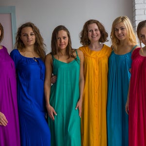 Long Solid Jewel Toned Nighties for every woman who loves a comfortable sleep