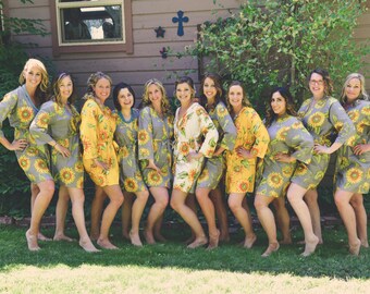 sunflower bridesmaid dresses