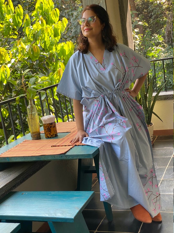 Cherry Blossom Kaftan Pajamas to Live In Beachwear Caftan Spa Robe.make Great Anniversary or Birthday Gifts New Mom Gift Etsy UK