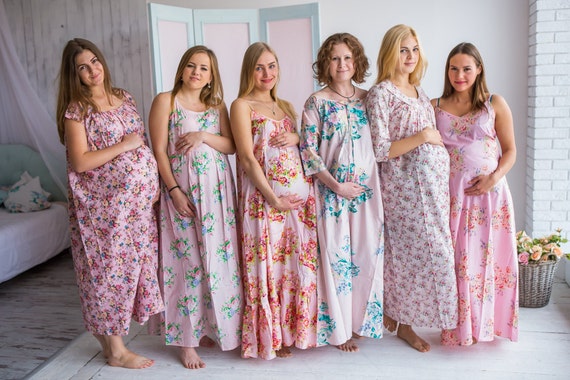 SWOMOG Women Maternity Nursing Robe Labor Delivery Gown Pregnancy Nightgown  Breastfeeding Hospital Bathrobe at Amazon Women's Clothing store