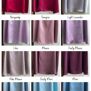 Silk Tie Front Ruffled PJ Sets - Bridesmaids Getting Ready Outfits - Bridesmaids Pjs - Available in 20+ colors - XS-4XL image 9