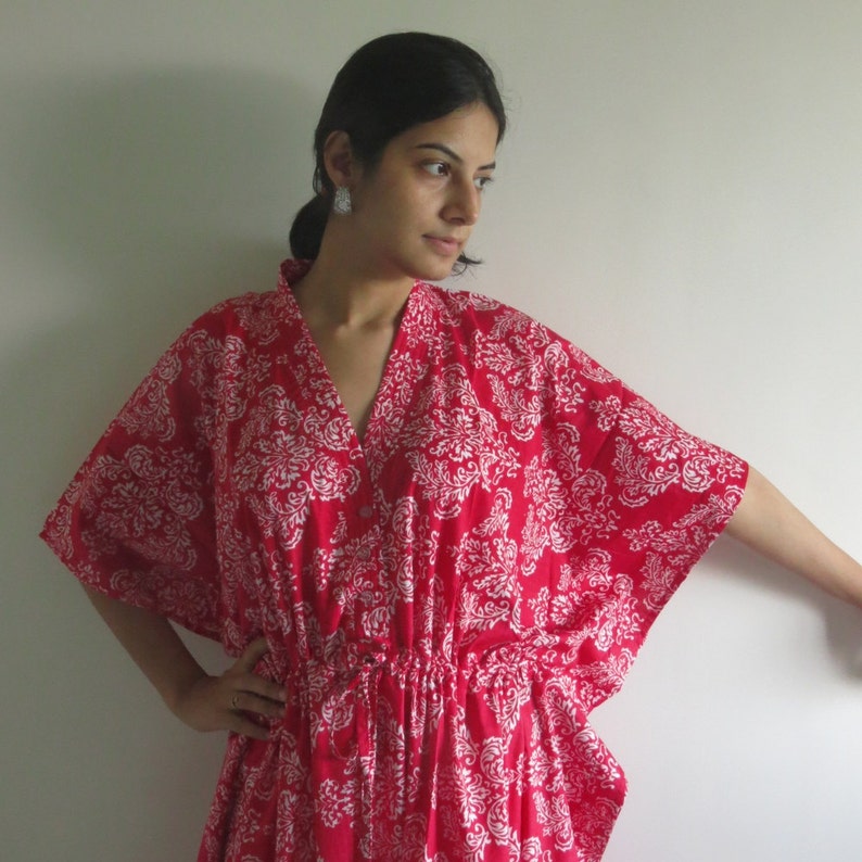 Red Damask Tribal Nursing Maternity Hosptial Gown Delivery - Etsy
