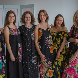 Long Black floral Nighties for every woman who loves a comfortable sleep