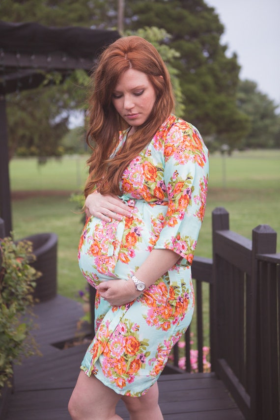 Maternity hospital gown and robe cheap
