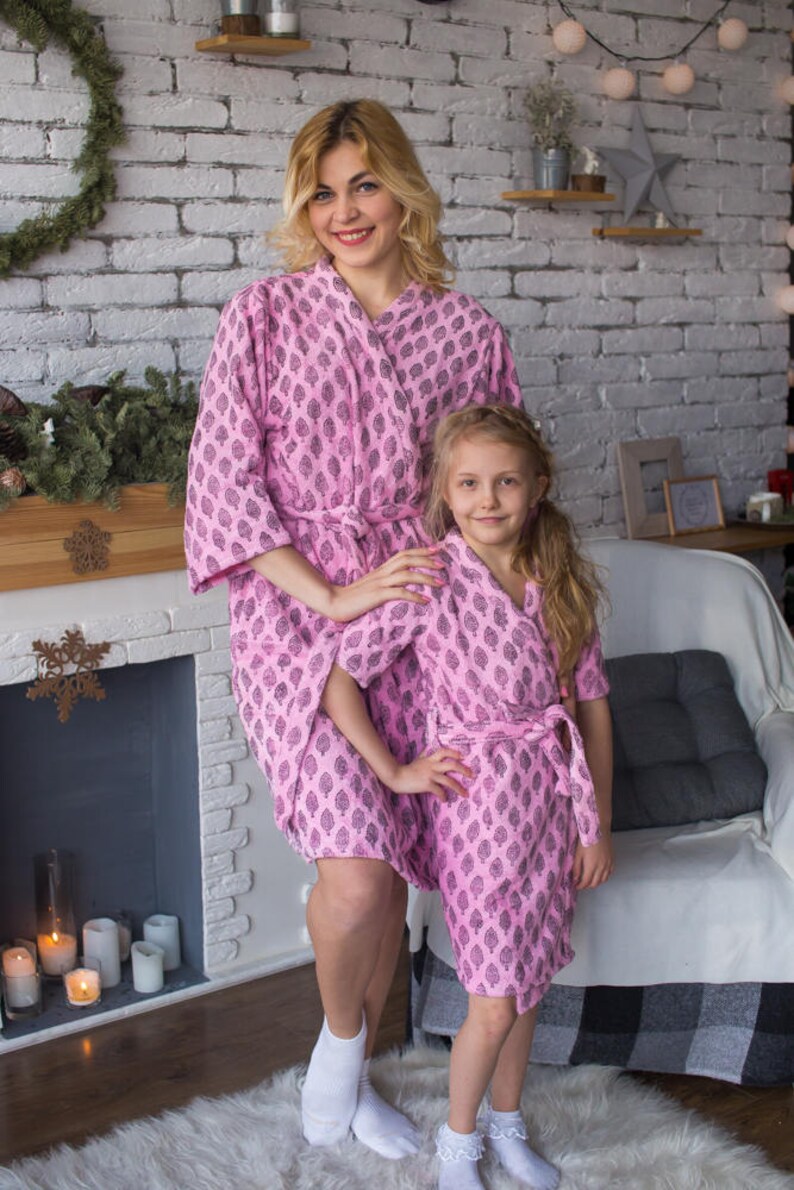 Terry Cloth Robes Pink Mommy Baby Matching Robes Perfect Etsy
