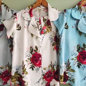 Cozy and Chic. Hand-drawn Watercolor Pinecones Pattern - Robes / Pjs / Rompers - Bridesmaids Getting Ready Outfits