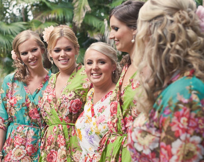 Custom Bridesmaids Kaftan Robes Great as Gifts Getting Ready Etsy