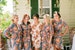 Gray Floral Posy Bridesmaids Robes Sets. Kimonos. Bridesmaids gifts. Getting ready robes. Bridal Party Robes. Floral Robes. Dressing Gown 