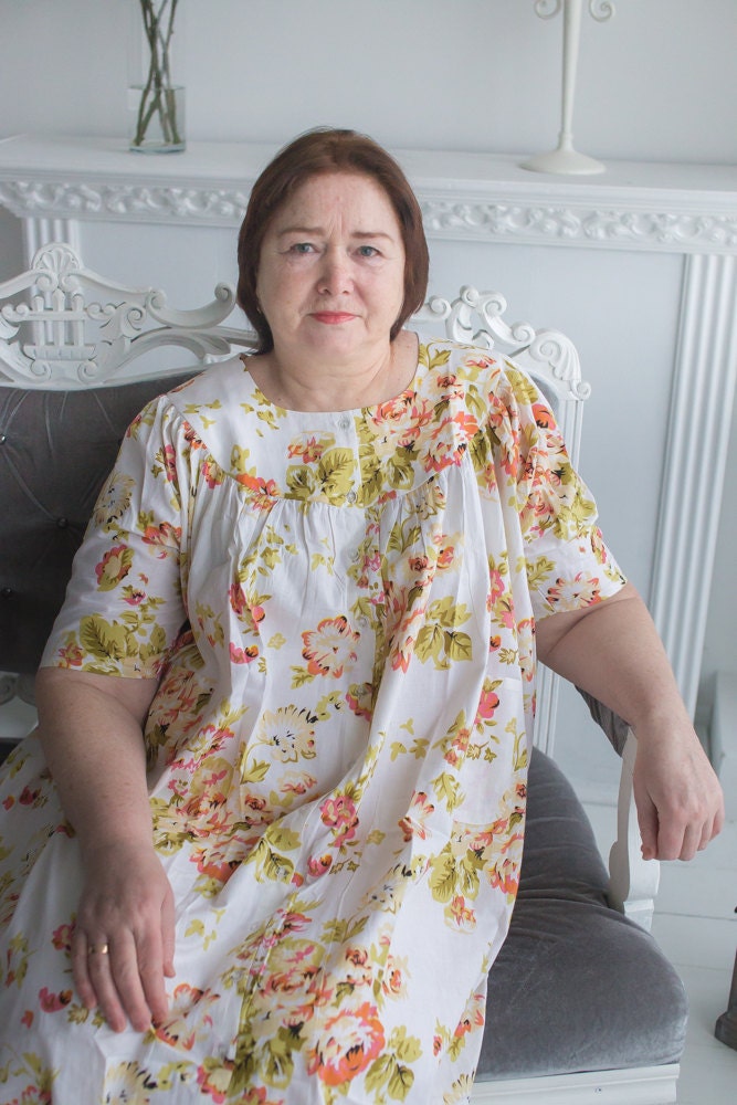 chinese dress ladies Back Snap Muu-Muu