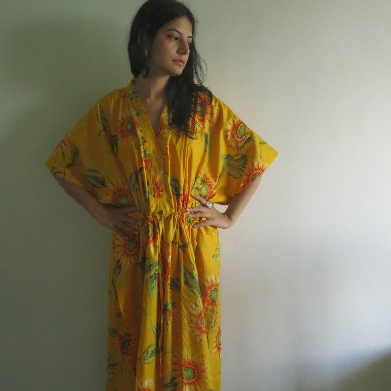 Yellow Sunflower Nursing Maternity Hosptial Gown Delivery - Etsy