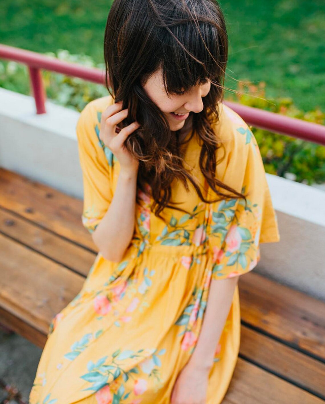 Double Take Button Front Empire Waist Sleeveless Slit Magic Dress main image 1