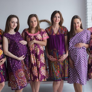Melanzana Birthing Abiti - Abiti da lavoro, consegna abiti, abiti dell&#39;ospedale, abiti di professione d&#39;infermiera, alimentazione abiti, abiti di maternità, maternità Silkandmore