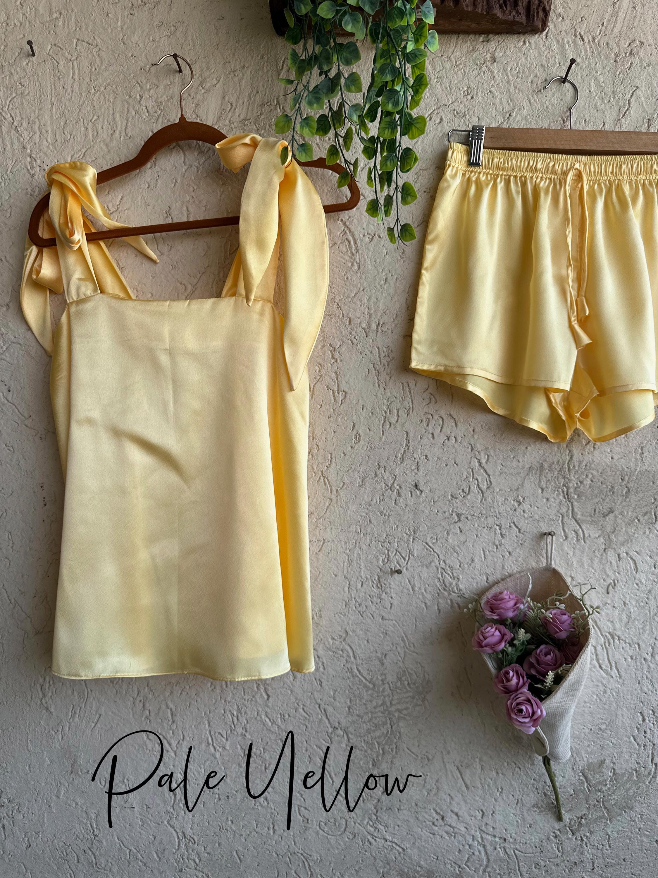 gold satin tank top