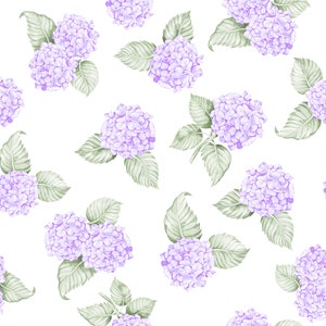 New Hydrangea PJs Notched Collar Style Pj Sets in Blooming Hydrangeas Pattern Bridesmaids Pjs image 5