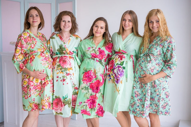 Moms in Mint Maternity Robe Delivery Robe Labor Gown Etsy