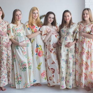 Krem macierzyński Caftans-guziki Imperium talii macierzyńskiego sukienka przyjazny, macierzyństwo Maxi, bump przyjazny, baby shower prezent, sukienka pielęgniarstwo