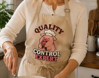Funny Pig Apron, Funny Chef Apron, Pig Lover Gift, Sarcastic Kitchen Apron, Funny Cooking Apron, BBQ Apron, Funny Gift