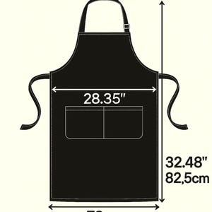 Delantal de ramen con diseño de gato, adorable babero de cocina, regalo divertido para chef, atuendo de chef, accesorios de cocina, delantal de chef con un gato genial. imagen 6