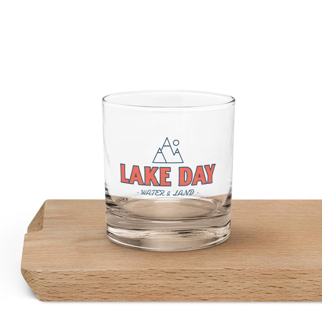 Scotch Lake Rocks Lake Day Whiskey Rocks Glass for Bourbon Scotch Cocktails Mountain ...