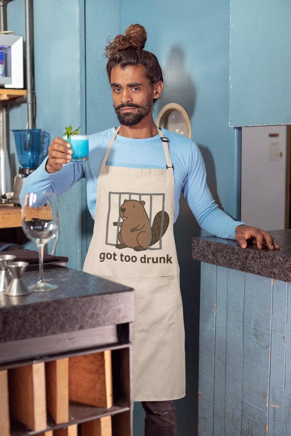 Tablier drôle de castor pour hommes et femmes, cadeau de tablier