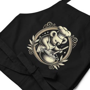 Koala Chef Apron | Funny Cooking Apron for Foodie | Vintage Kitchen Apron | Culinary Gift Apron | Home Cook Apron for Baking and Grilling