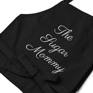 The sugar mommy apron funny kitchen gift for her baking queen chef apron for women with sweet tooth humor perfect for cooking or grilling