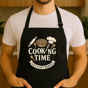 Cooking Baking Apron - Kitchen Chef Gift, Adjustable Cooking Apron, Baking Apron for Women, Cute Cooking Apron, Customized Baking Apron