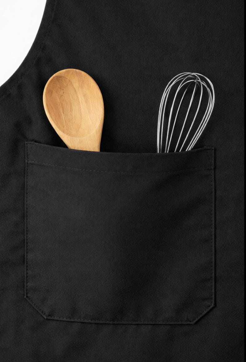 Delantal de ramen con diseño de gato, adorable babero de cocina, regalo divertido para chef, atuendo de chef, accesorios de cocina, delantal de chef con un gato genial. imagen 4