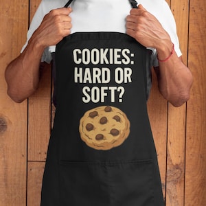 Funny Cookie Debate Apron for Women Gifts, Baking Kitchen Apron Cooking Gift for Mom Gifts, Cookie Lover Apron for Bakers