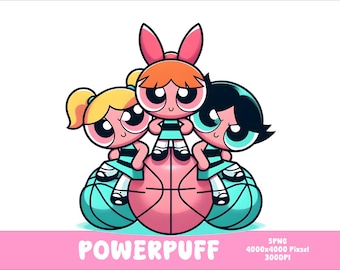 5 PNG Basketball Powerpuff Girl Png Character,Powerpuff Girl Png Funny  Powerpuff Png, 5 Png, Funny Movies,splash,watercolour