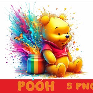 Honigbär 5 PNG Honigbär Splash und Aquarell Png Honigbär Transparente PNG-Datei für Sublimation