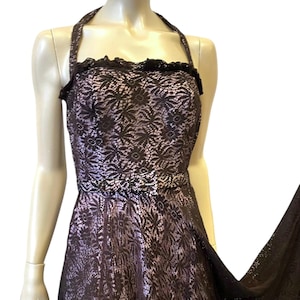 Late 1930/40&#39;s Lace Gown with Matching Bolero 33&quot;  Bust 26&quot; waist.