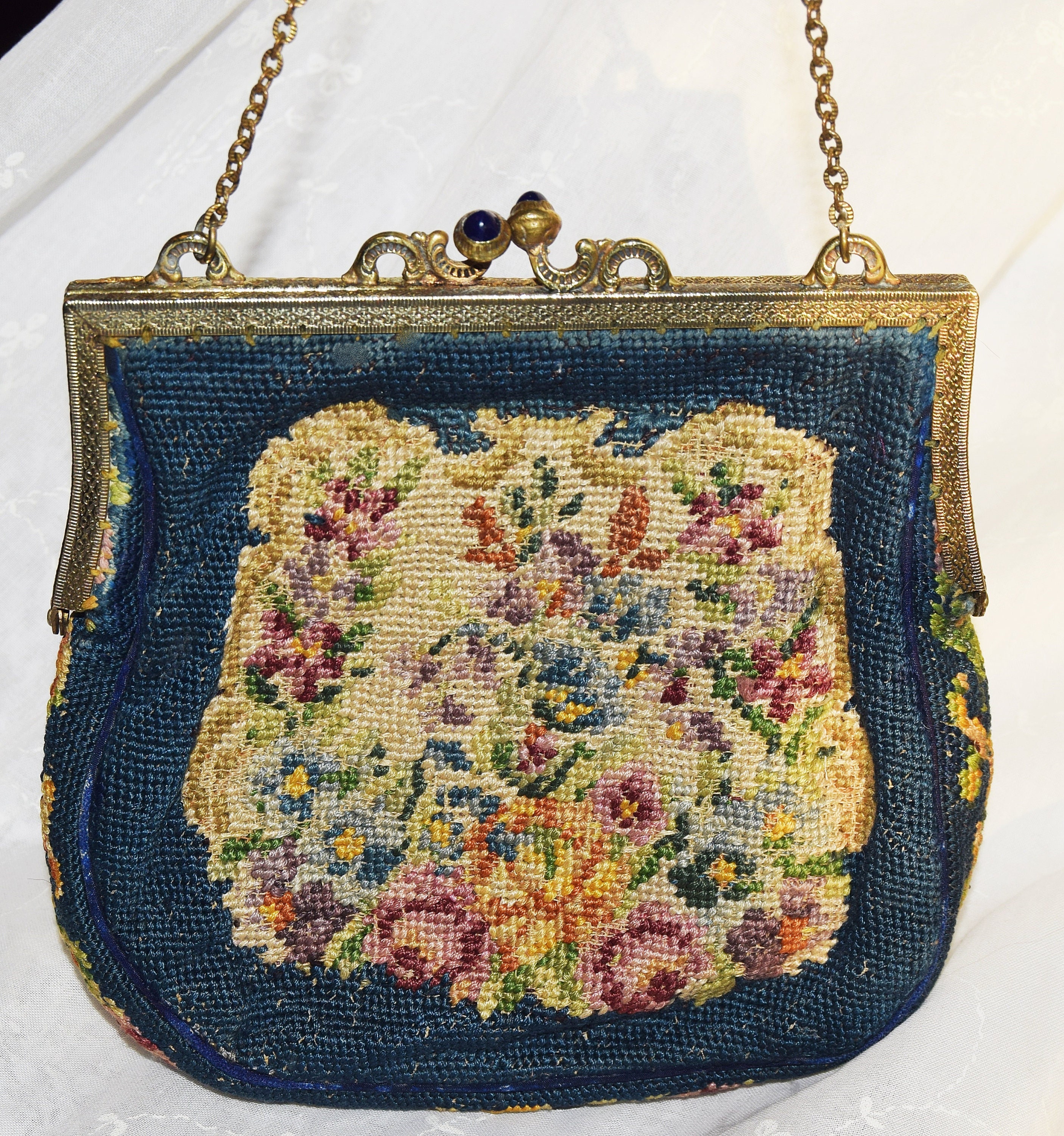 Needlepoint Essential Bag with Accessories