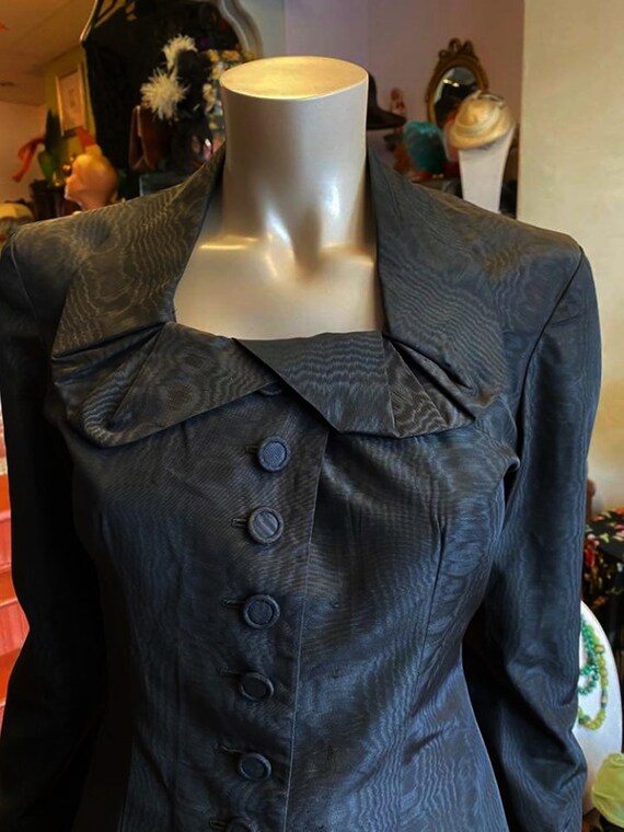 1940's Moire Taffeta Suit 34-36 bust