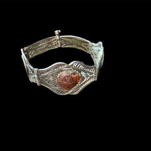 1920’s Silver Filigree and Copper Bracelet